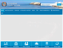Tablet Screenshot of munipuntahermosa.gob.pe